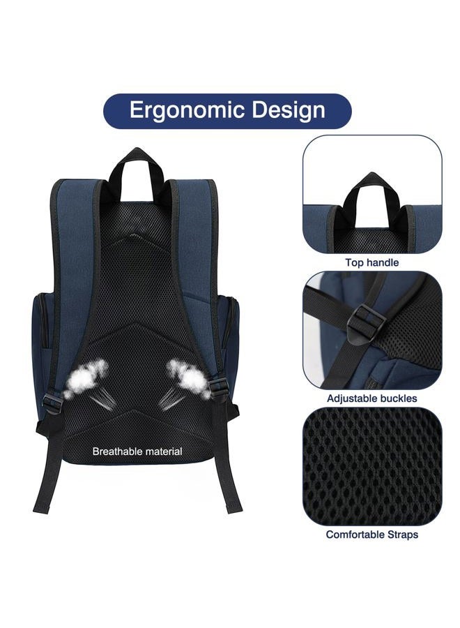 WOLT Basketball Backpack Bag with Separate Ball Compartment and Shoes Pocket, Large Sports Equipment Bag for Basketball, Soccer, Rugby, Volleyball, Baseball Sport Backpack Bag - Image 4