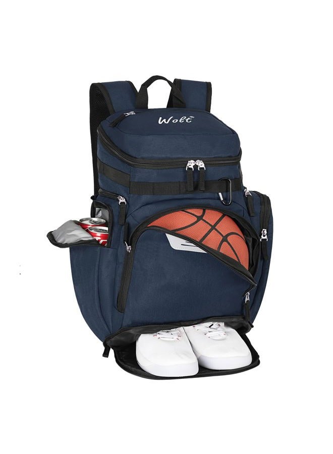 WOLT Basketball Backpack Bag with Separate Ball Compartment and Shoes Pocket, Large Sports Equipment Bag for Basketball, Soccer, Rugby, Volleyball, Baseball Sport Backpack Bag - Image 1
