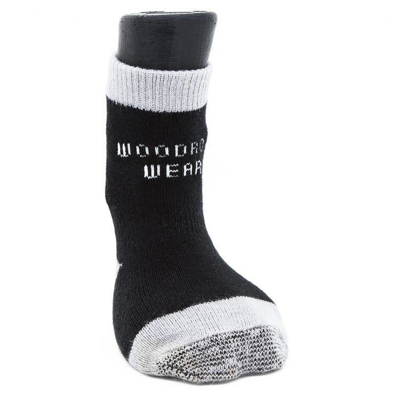 Woodrow Wear Power Paws Advanced Dog Socks Black Grey M Fits 4575 pounds