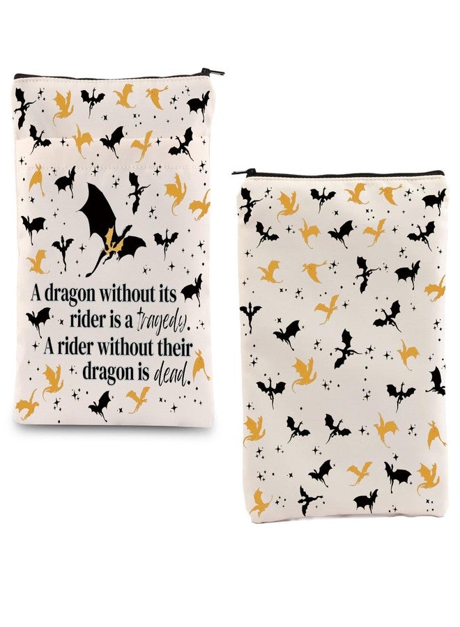 BLUPARK Dragon's Merch Dark Romance Reader Gift Dragon R-ider Inspired Gift Dragons Lover Gifts Dragons Rider Book Sleeve Dragon-Rider Fans Gifts (Dragon Dead Bs) - Image 1