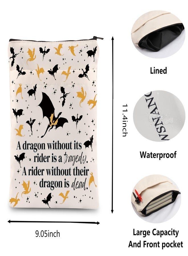 BLUPARK Dragon's Merch Dark Romance Reader Gift Dragon R-ider Inspired Gift Dragons Lover Gifts Dragons Rider Book Sleeve Dragon-Rider Fans Gifts (Dragon Dead Bs) - Image 2