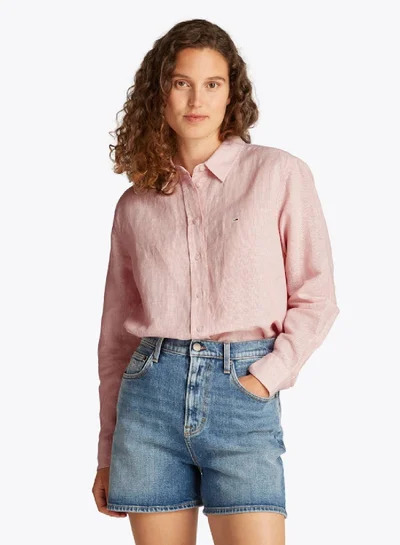 TOMMY JEANS Relaxed Linen Shirt
