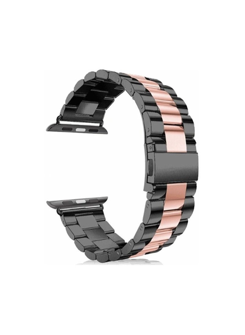 Metal Bands Compatible with Apple Watch Band 45mm, Stainless Steel Magnetic Absorption Strap, Wristband for iWatch Band for Apple Watch Series 7/ - Image 2