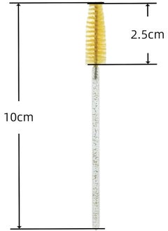 Generic Disposable silicone lash wands – spoolie brushes for eyebrows and eyelash extensions, separator comb and microblading tool - pack of 12 pcs. (yellow)  - Image 3