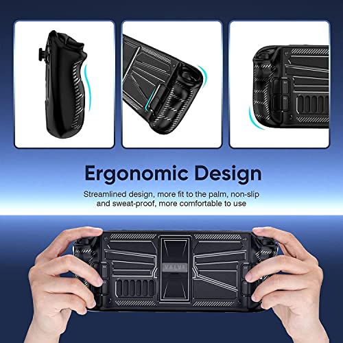 MICROMINI X-Ninja SteamDeck Case with Screen Protector [2-Pack] & Accessories – Protective Travel Case for SteamDeck & Steam Deck OLED, Shockproof, Anti-Scratch, All-in-One Kit (Black) - Image 5