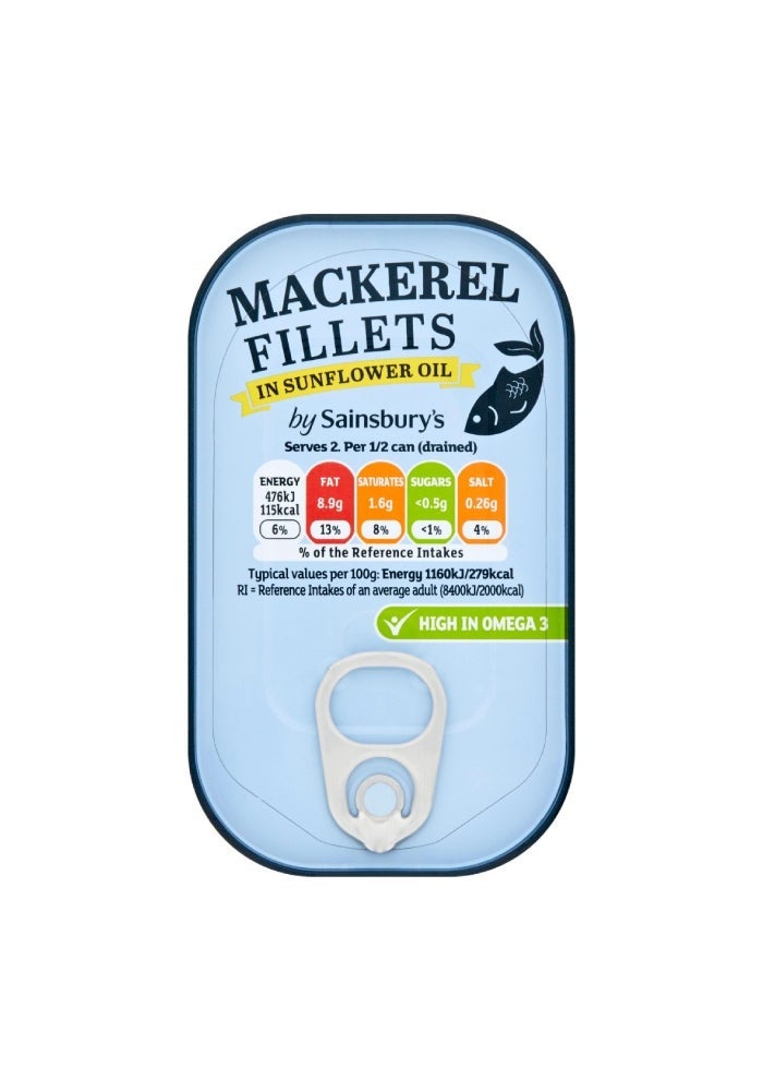 Mackerel Fillets In Sunflower Oil - 125g