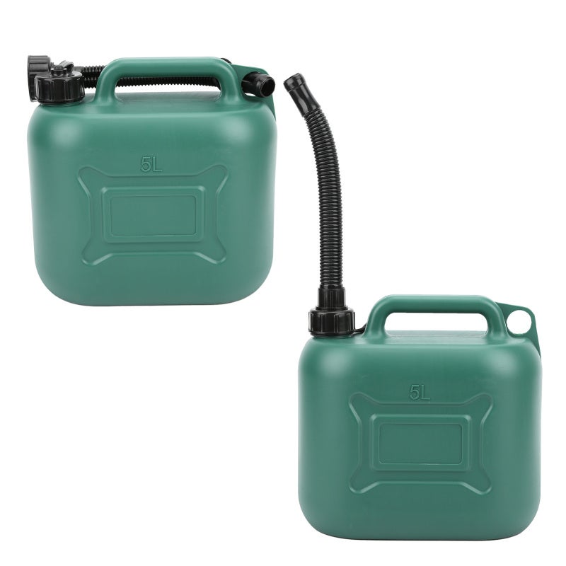 Portable Jerry Can 5L ABS Plastic - Pressure & Drop Resistant Durable Oil Tank with Sealed Leak-Proof Outlet, 21cm Outlet Pipe for Outdoor Travel, Industrial Use, Emergency Fuel Storage - Image 2