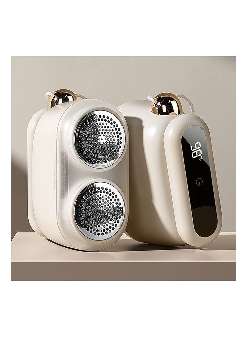 Y&D Fabric Shaver, Rechargeable Lint Remover Sweater Defuzzer, Double-Head Clothing Sticky Removal Roller, Intelligent Digital Display Lints Shaver Fuzzs Bobbles Trimmer for Clothes - Image 1