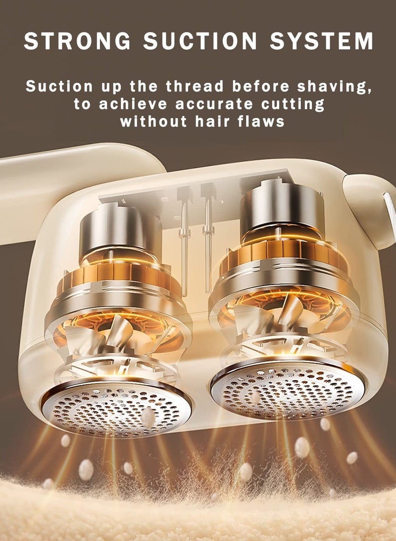 Y&D Fabric Shaver, Rechargeable Lint Remover Sweater Defuzzer, Double-Head Clothing Sticky Removal Roller, Intelligent Digital Display Lints Shaver Fuzzs Bobbles Trimmer for Clothes - Image 5