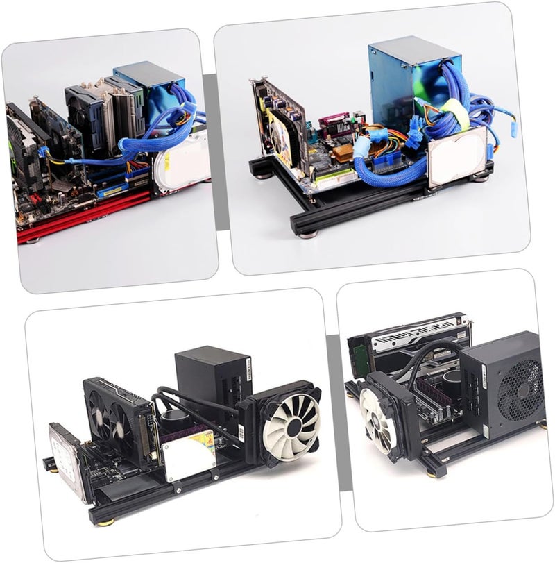 Open Air Computer Case Frame for ATX Motherboard with High Airflow Stable Structure and Easy Installation Compatible with Standard Power Supply and Graphics Cards - Image 3