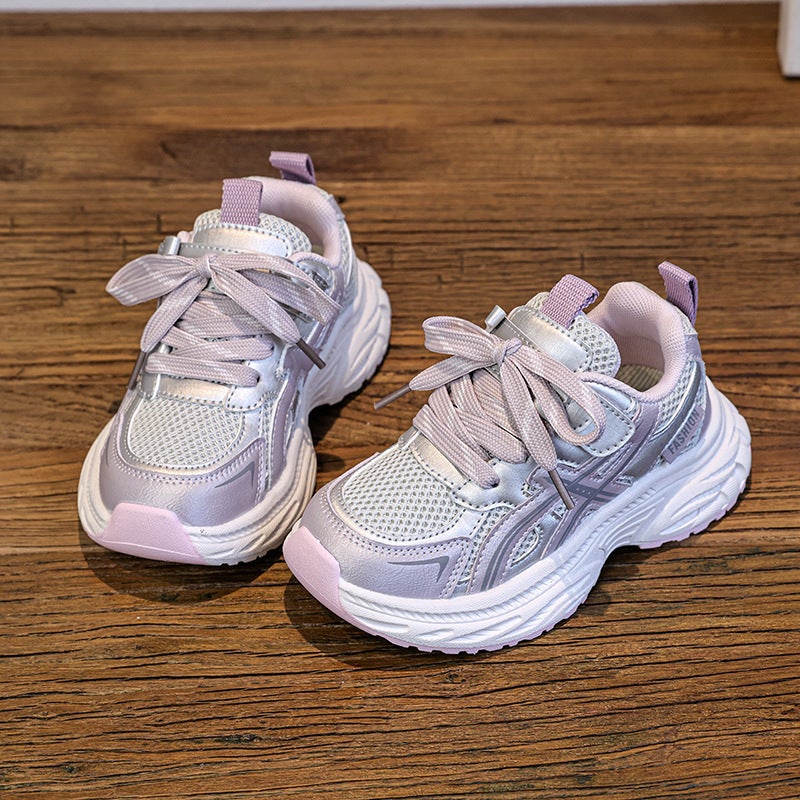Mesh Sneakers Lightweight Flexible Sole Walking Shoes For Kids Indoor And Outdoor Activities - Image 1