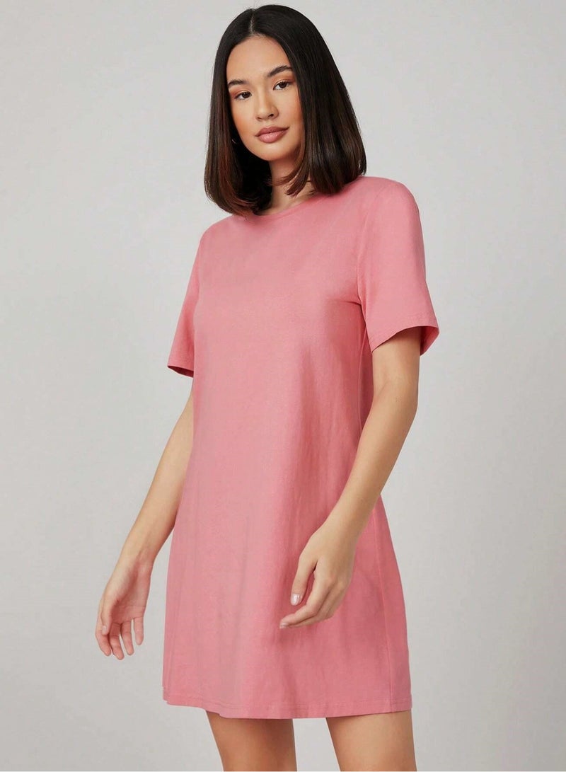 Mesery Dress Cotton Short Sleves-Kashmer  - Image 3