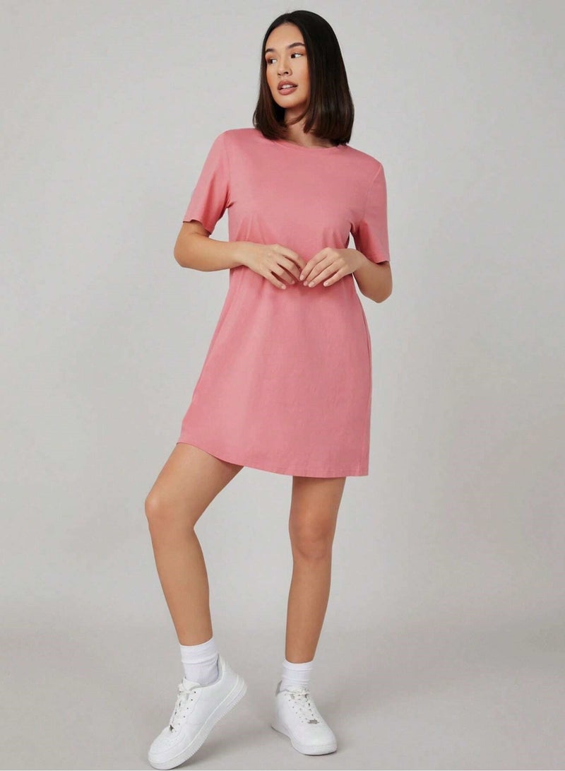 Mesery Dress Cotton Short Sleves-Kashmer  - Image 1