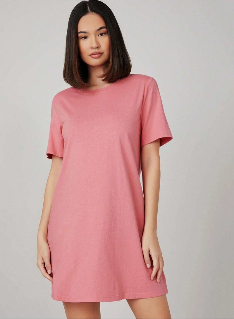 Mesery Dress Cotton Short Sleves-Kashmer  - Image 2