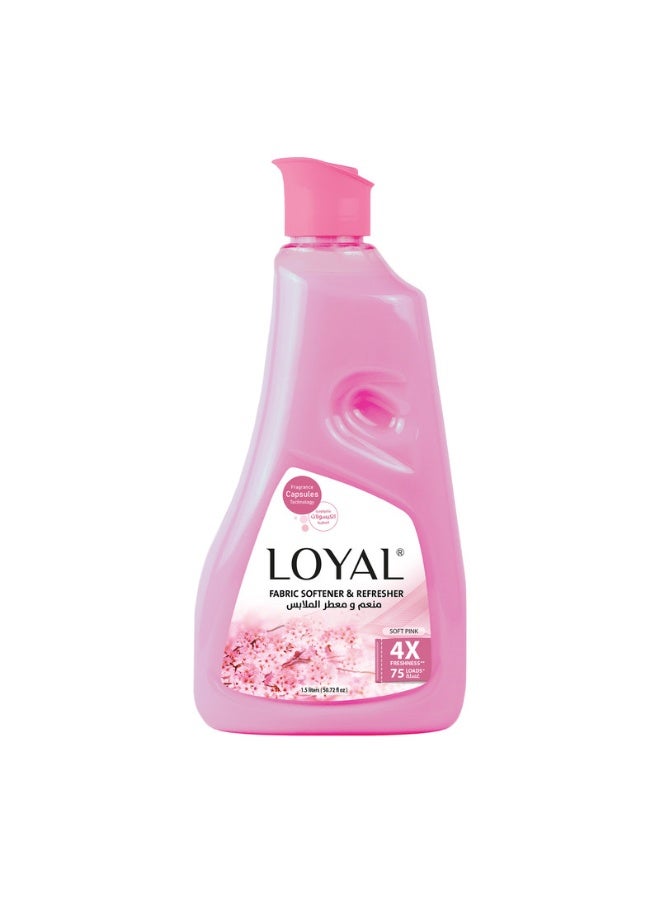 loyal Fabric Softener & Refresher Soft Pink 1500 ml - Image 1