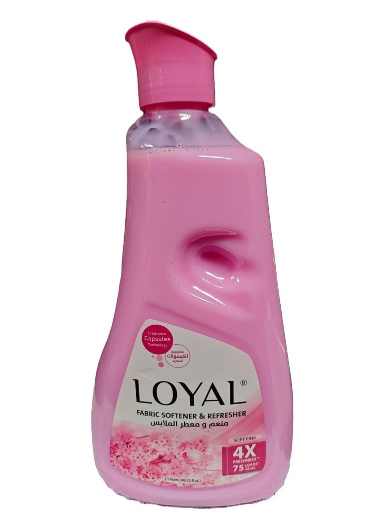 loyal Fabric Softener & Refresher Soft Pink 1500 ml - Image 1