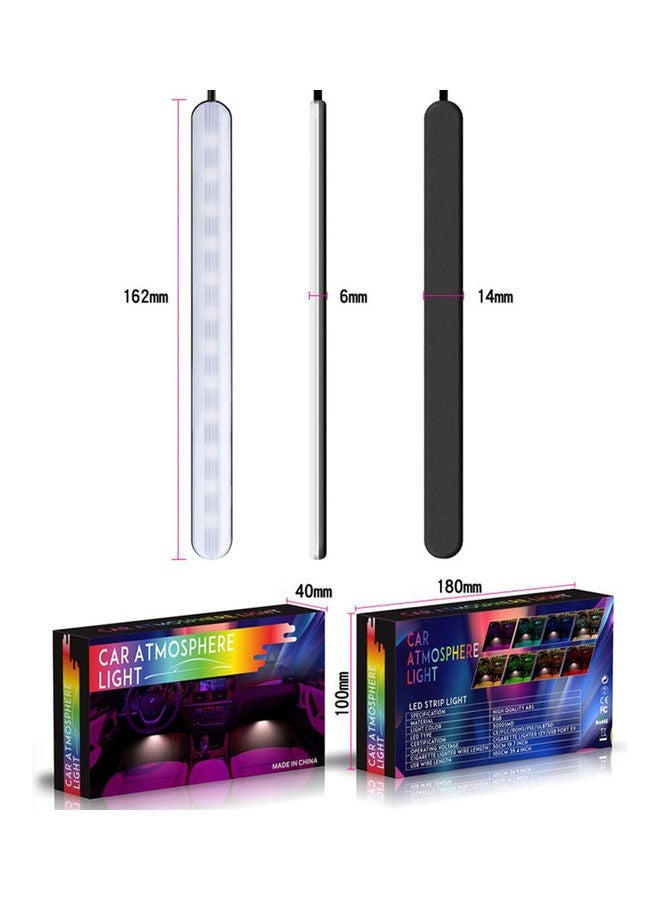 MUNTAQI Car RGB LED Strip Light Atmosphere Foot Ambient Lights - Image 4