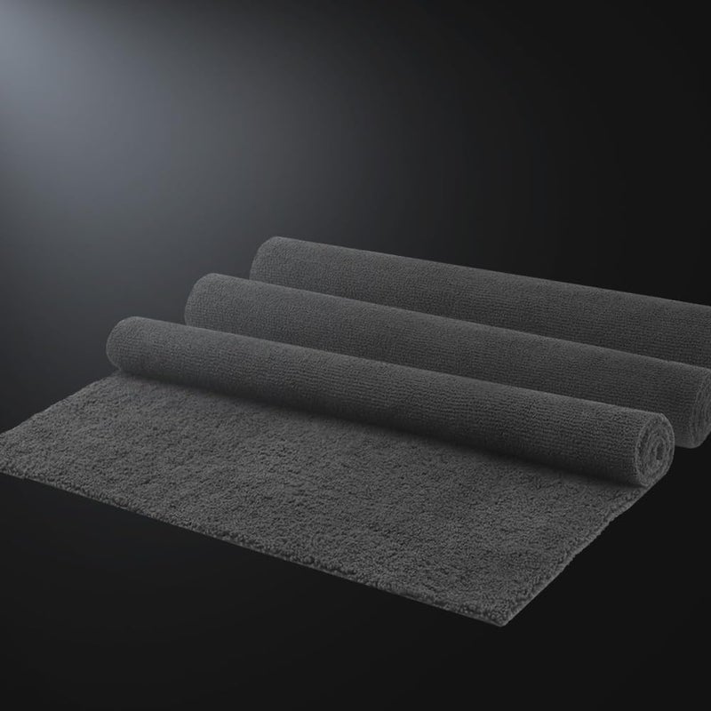 SPTA Microfiber Cleaning Towel, Microfiber Cleaning Cloth for Car Washing, 12 Pack Streak-Free, Ultra Absorbent, Washable for All Purpose Terry Microfiber Towels, 16.1in x 16.1in, 350GSM, Grey-MT038 - Image 3