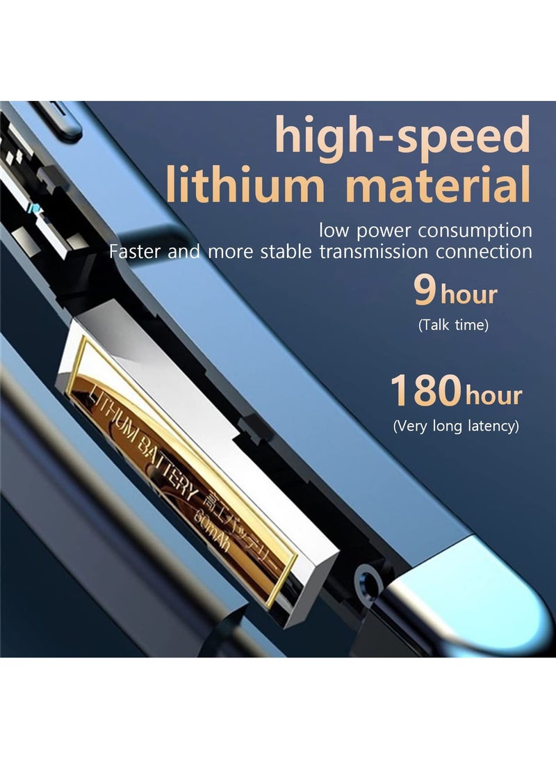 Bluetooth Headset with Mic, Headset Bluetooth with CVC Noise Cancellation, Bluetooth Headset with Waterproof, 8-10Hours HD Hands-Free Calling, for Driving/Business/Office - Image 5