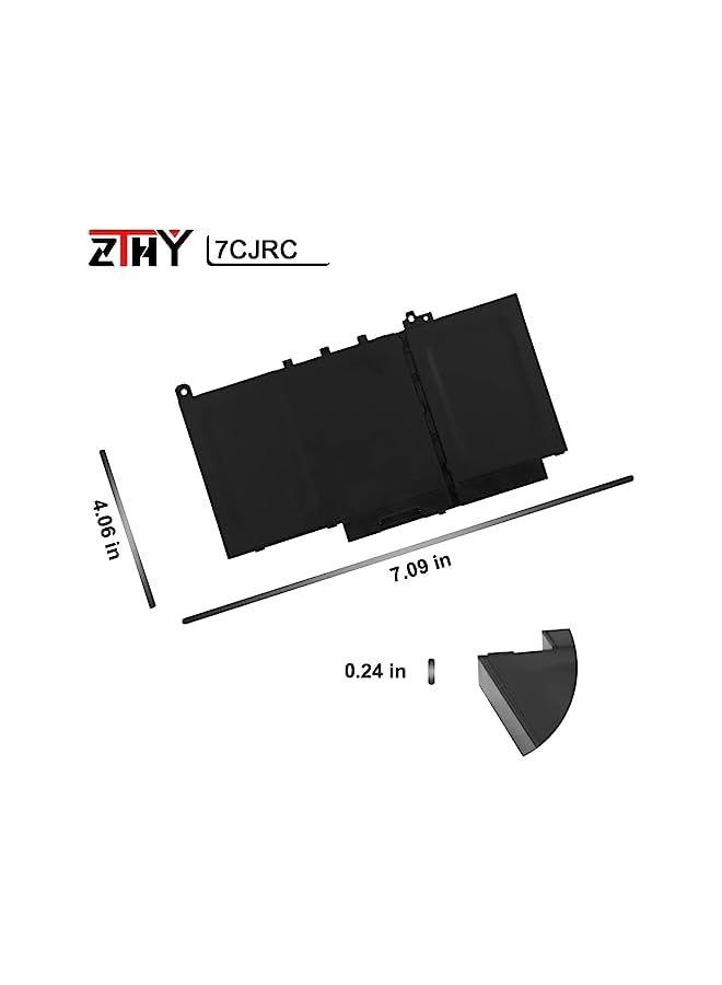 ZTHY 42Wh 7Cjrc Laptop Battery Compatible With Dell Latitude 7470 7270 E7470 E7270 Series Notebook Knm09 0Knm09 21X15 021X15 - Image 5