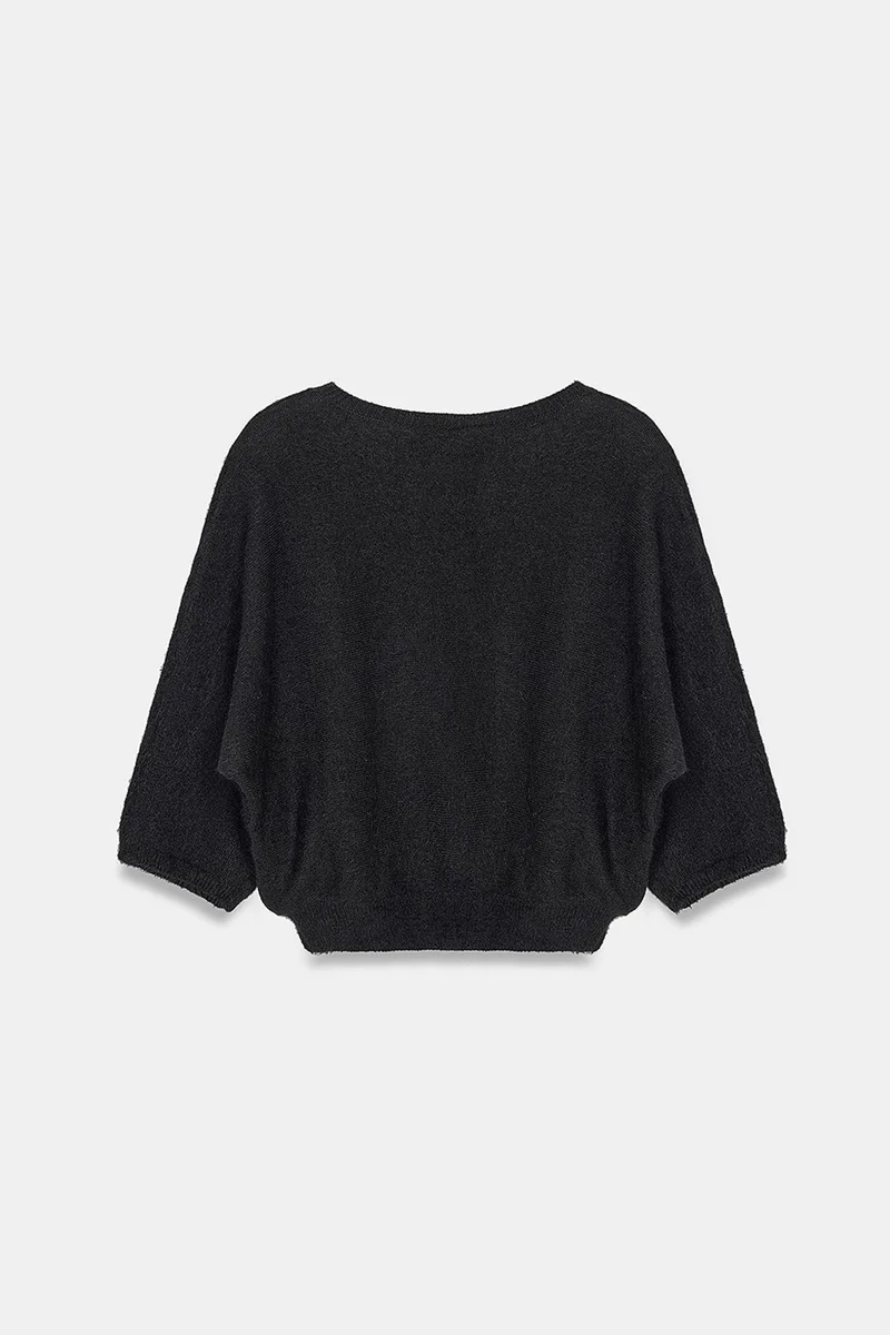 Dilvin Black DILVIN Women's Wool Blend Sweater for Women | Best Price UAE
