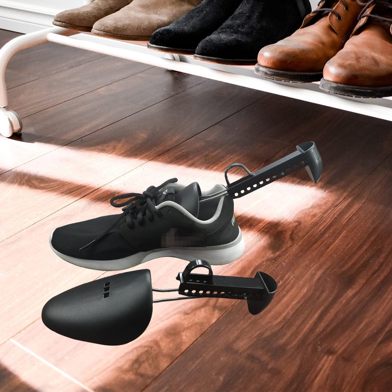 FONHERILI WAJJ 5 Pairs Plastic Shoe Tree Stretcher Shaper for Men Adjustable Length Shoes Boot Holder Shaper Support(Black Men) - Image 3