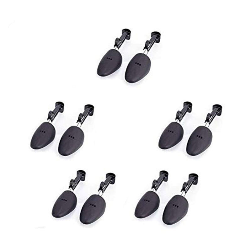 FONHERILI WAJJ 5 Pairs Plastic Shoe Tree Stretcher Shaper for Men Adjustable Length Shoes Boot Holder Shaper Support(Black Men) - Image 1