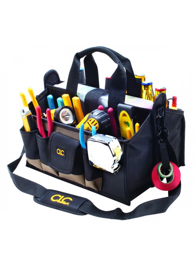Custom Leathercraft CLC Custom LeatherCraft 1529 16 In. Center Tray Tool Bag, 16 Pocket  - Image 3