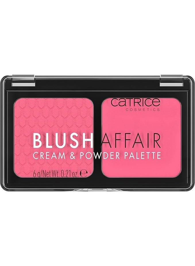 Blusea Catrice Blush Affair Cream & Powder Palette, Blush Palette, No. 020, Pink, 1 Pink Tones, Instant Result, Vegan, No Preservatives, No Parabens, No Microplastic Particles, Pack of 1 (6 g)