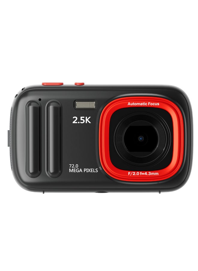 Generic HD Selfie Camera 72 Million Pixel Entry Mini Home Travel Portable Shooting Card Machine-Body Color:Snow Area White  - Image 5