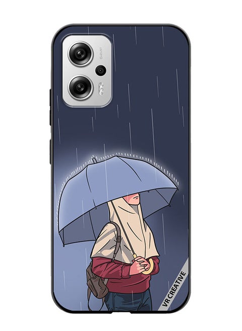 Protective Case Cover For Xiaomi Redmi Note 11T Pro Rainy Days Design Multicolour
