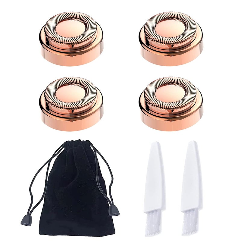 LinMei 4PCS Replacement Heads Compatible for GEN 1 Finishing Touch Flawless Women's Painless Hair Remover with Cleaning Brushes and Storage Bag - Image 1