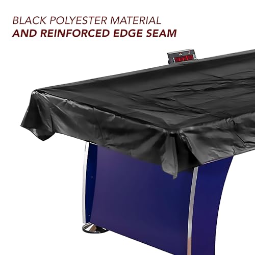 Hathaway Universal Air Hockey Table Cover for Family Game Room, Black – With Universal Fit for 6 to 7.5 Ft Tables, Weighted Corners, Weather-Resistant Polyester, Reinforced Edges - Image 3