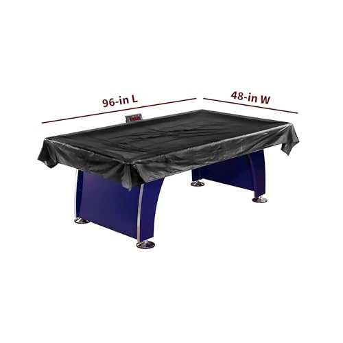 Hathaway Universal Air Hockey Table Cover for Family Game Room, Black – With Universal Fit for 6 to 7.5 Ft Tables, Weighted Corners, Weather-Resistant Polyester, Reinforced Edges - Image 2