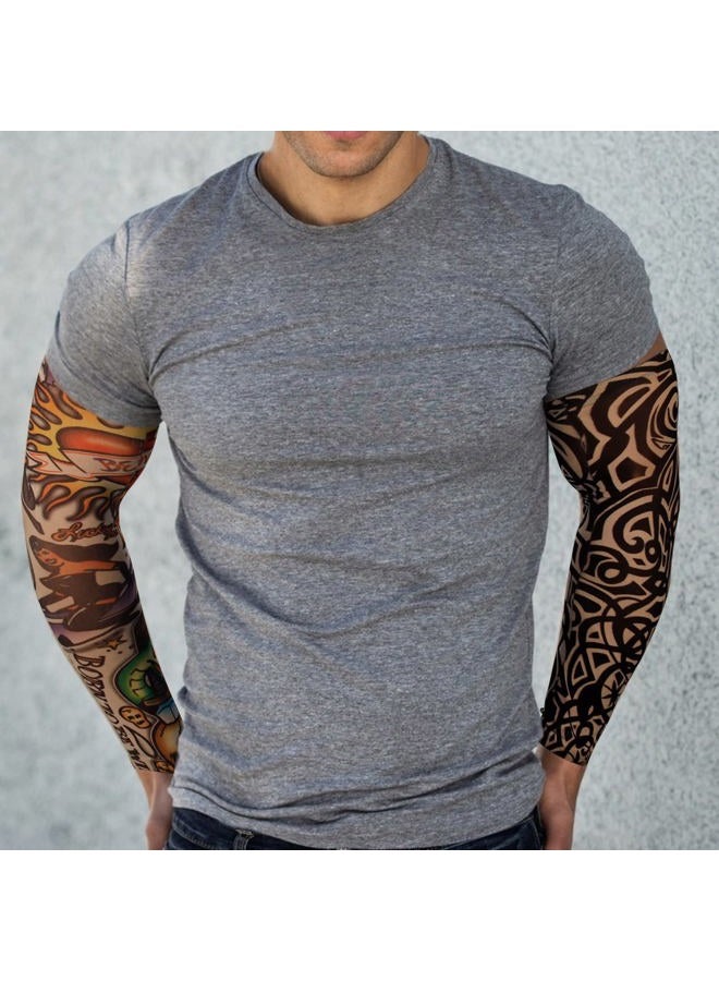 YARIEW (Color 1) - 6pcs Temporary Tattoo Sleeves, 6pcs Set Arts Temporary Fake Slip On Tattoo Arm Sleeves Kit Style 1 - Image 4