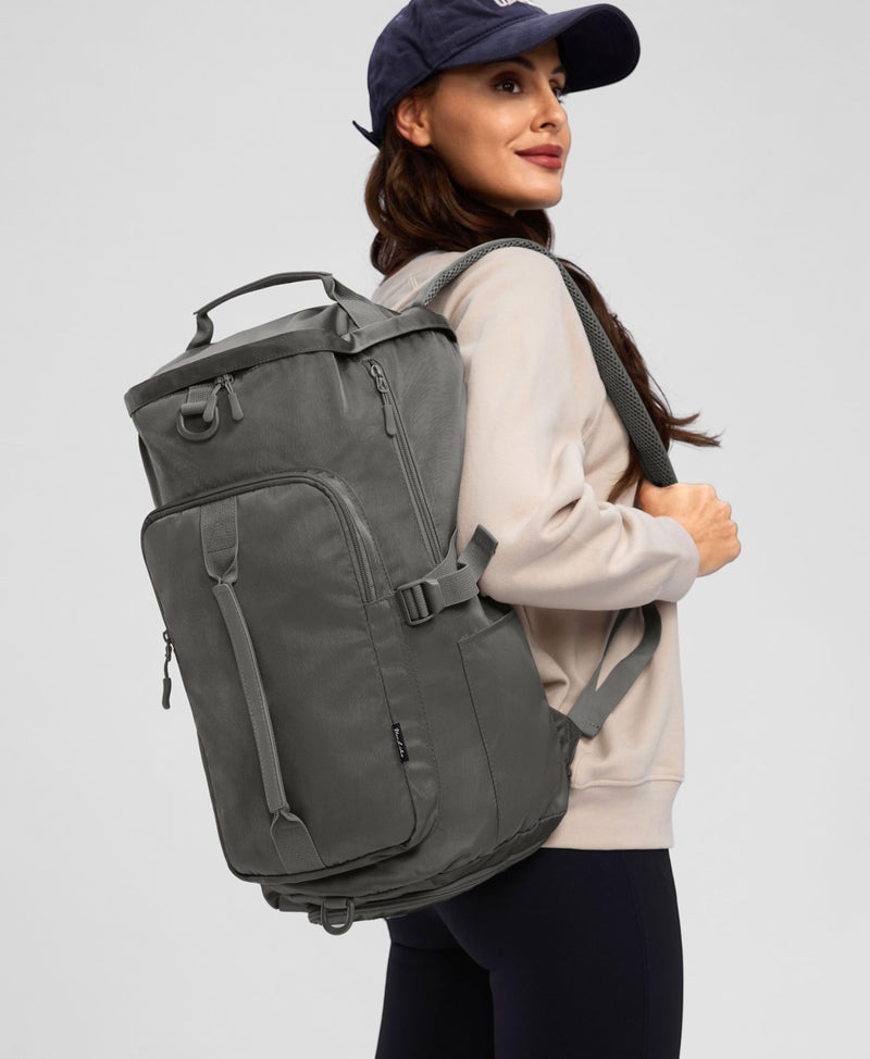Uselike Gym Bag for Women with Shoe Compartment and Wet Pocket Convertible Gym Backpack workout Duffel Bag Multiple Pockets 30L - Image 2