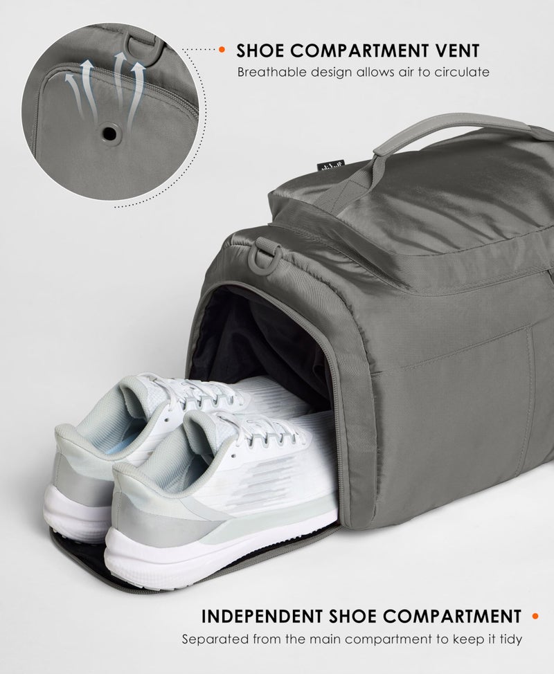 Uselike Gym Bag for Women with Shoe Compartment and Wet Pocket Convertible Gym Backpack workout Duffel Bag Multiple Pockets 30L - Image 4