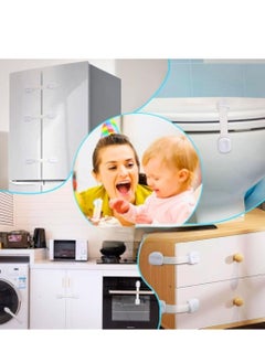 Oasisgalore Child Safety Latches (6-Pack) - Adjustable Baby Proofing Locks with Strong 3M Adhesive for Doors, Fridge.  - Image 2