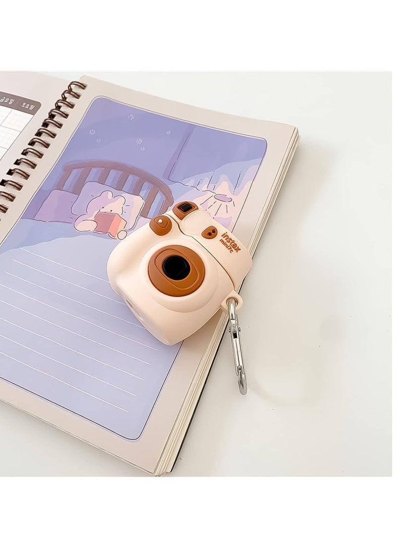 KASTWAVE Earphones Case for Airpods 1/2, 3D Fashion Cartoon Stylish Cute Funny Cartoon Camera Anti-Drop Earphones Protective Case with Keychain for Women Girls Teens Cartoon Camera - Image 5