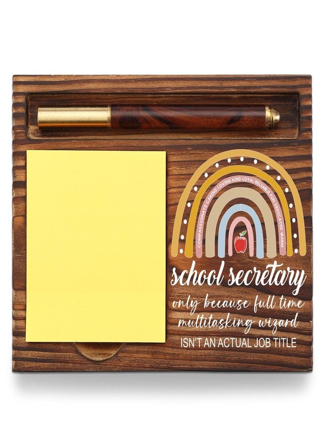 YODOCAMP School Secretary Appreciation Gifts Self-Stick Note Pad Holders, Thank You Gifts for Secretary School Office Assistant Principal Admin Staff Worker Desk TZP05 - Image 1
