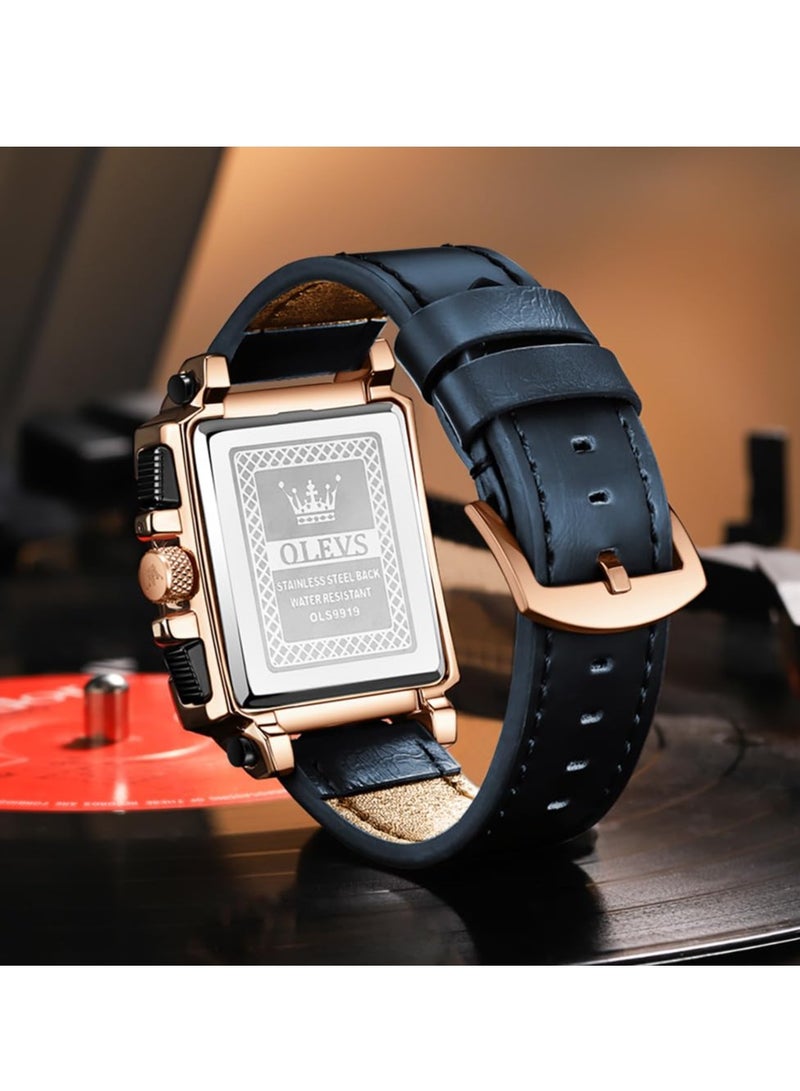 OLEVS Men's Fashion Stainless Steel Chronograph Waterproof Men's Watch 9919 - Image 2