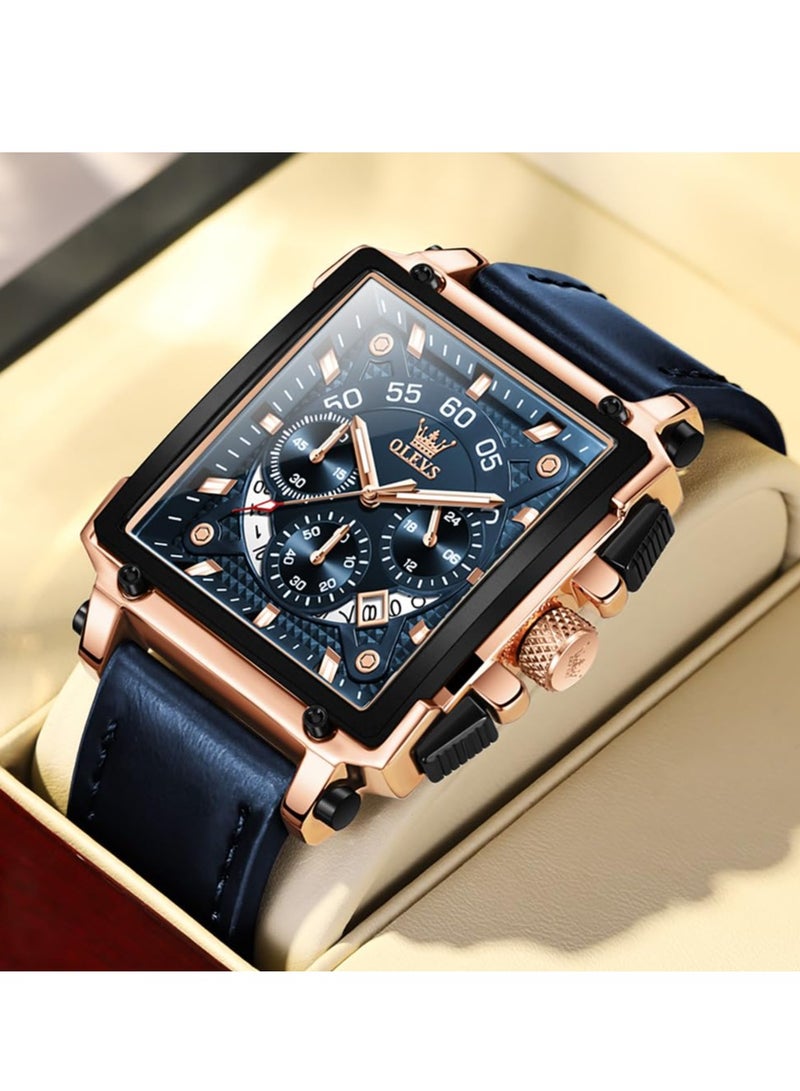 OLEVS Men's Fashion Stainless Steel Chronograph Waterproof Men's Watch 9919 - Image 4