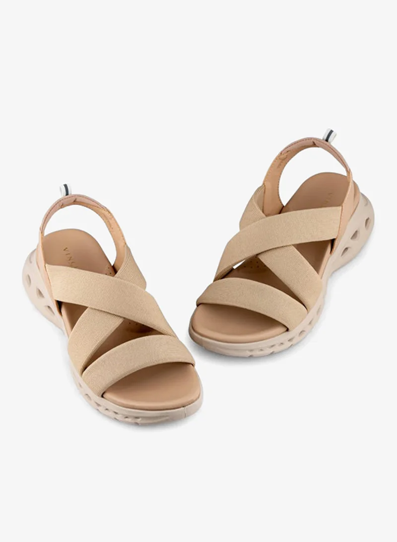 Vincci Beige Women Multi-strap Flat Sandals for Women | Best Price UAE