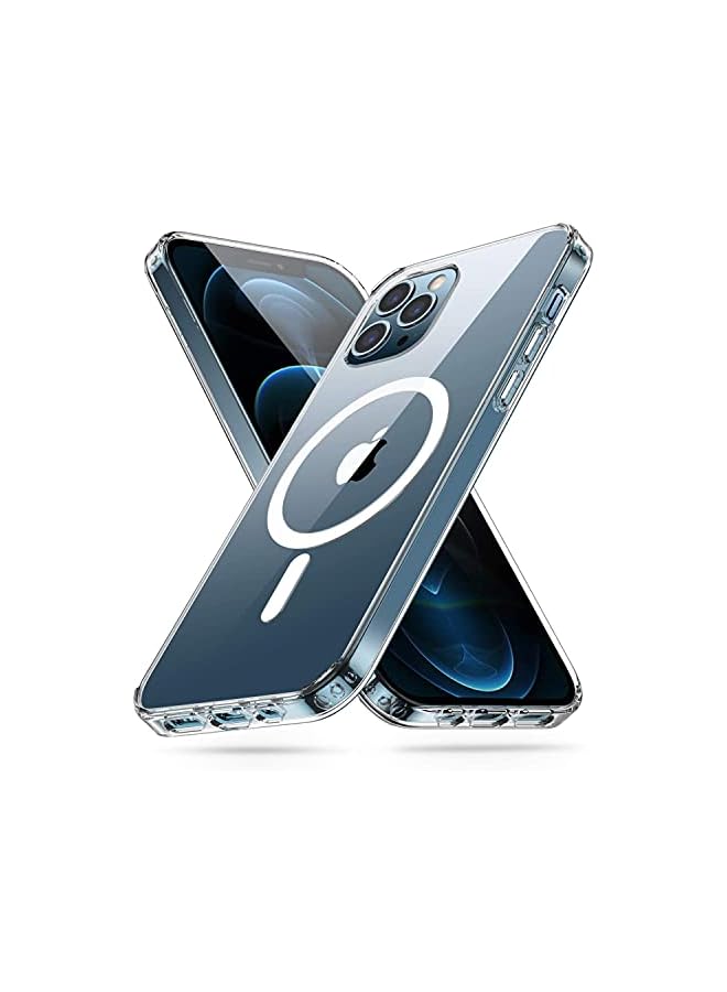YoYoTech Magnetic Wireless Charging Clear Case designed for iPhone 13 Pro Hard PC Crystal Cover Compatible with Megsafe - Image 2
