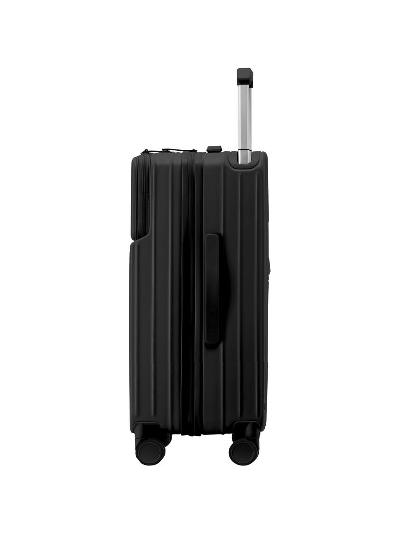 خفيفة الذهاب الأمتعة LIGHTGO 7615 Black 22.5 "حقيبة سفر مع توسيع مع حقيبة السفر TSA YKK ZIPPER  - Image 5