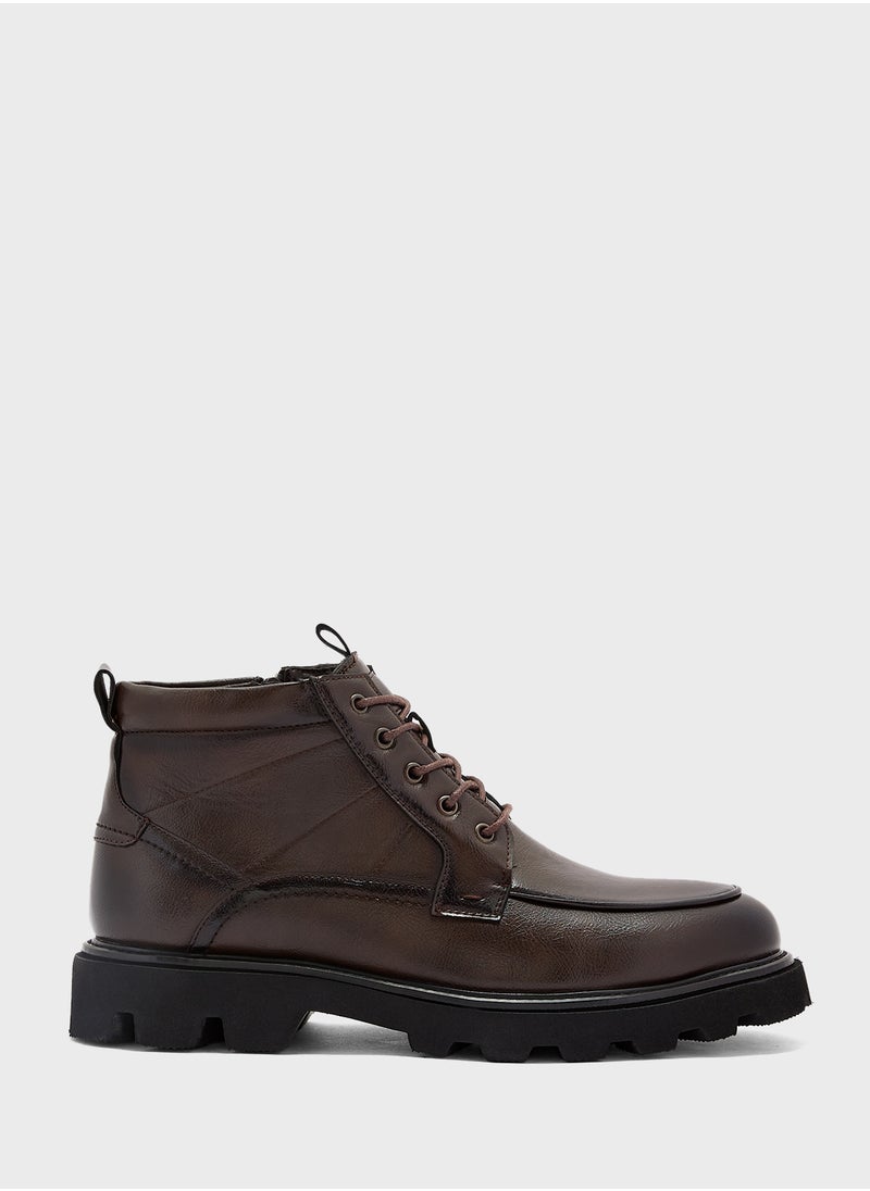 Robert Wood Ankle Lace Up Casual Boots  - Image 1