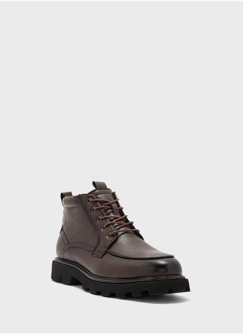 Robert Wood Ankle Lace Up Casual Boots  - Image 2