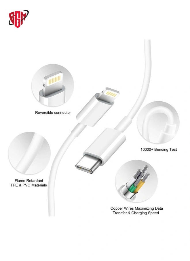 BGM - iPhone 14 pro max12 13 14 Fast Charger [Apple MFi Certified]Lightning Cable 20W PD USB C Wall Charger 2-Pack 6FT Fasting Charging Adapter Compatible with iPhone 14 /14 Pro Max/13/13Pro/12/12 Pro/11 - Image 1