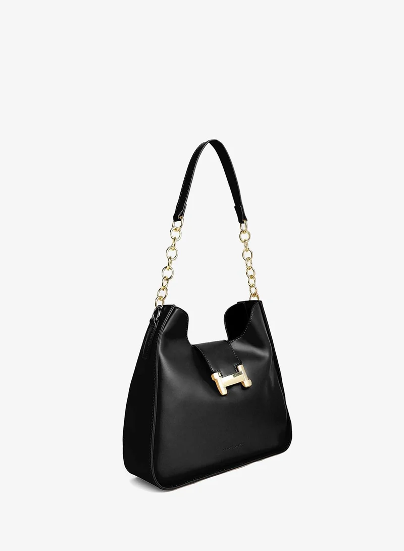 Haute Sauce  The Monogram Shoulder Bag - Midnight Black for Women | Best Price UAE