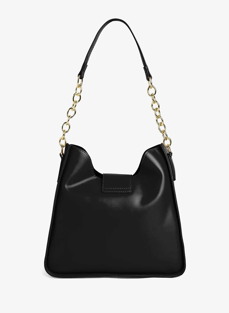 Haute Sauce  The Monogram Shoulder Bag - Midnight Black for Women | Best Price UAE
